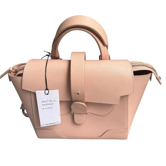 Senreve Handbags - Senreve The Mini Maestra Bag Blush pebbled leather sand NWT